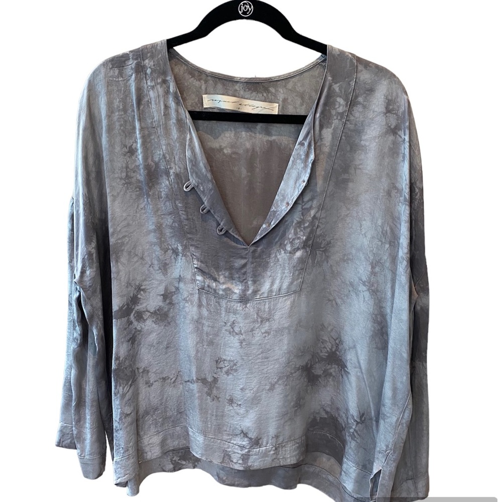 Raquel Allegra Charcoal Acid Wash Long Sleeve